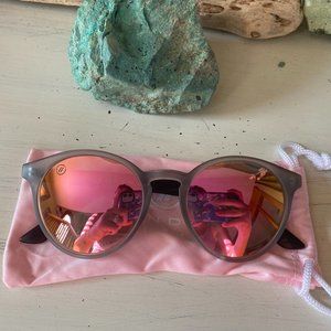 Blenders Creative Romance sunglasses w/grey frame & polarized pink mirror lenses